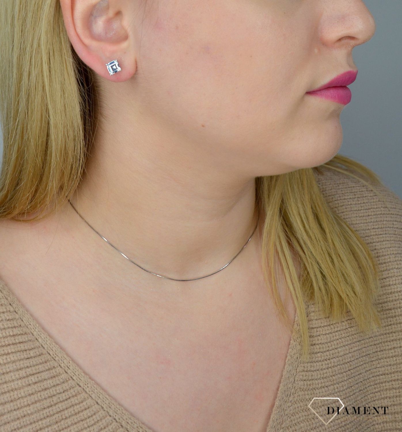 Złoty łańcuszek 585 linka białe złoto 1 mm DIA-LAN-1087B-585 1mm1234.jpg